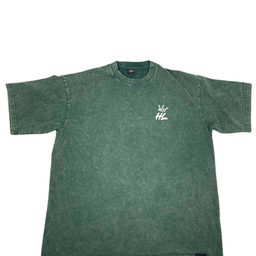 "Show Results Not Emotions" Vintage Tee - Acid Wash Green