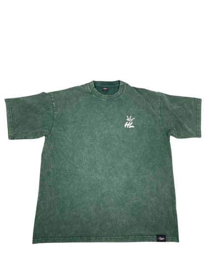 "Show Results Not Emotions" Vintage Tee - Acid Wash Green